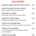 Menu LE KIMMY’Z Casablanca August 2023 303012-965000